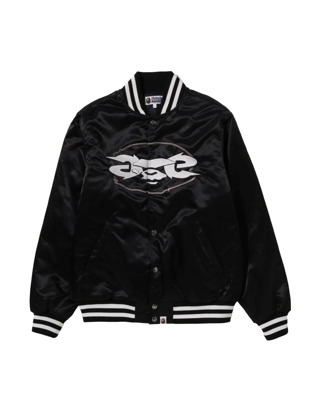 BAPE APE RELAXED FIT NYLON VARSITY JACKET