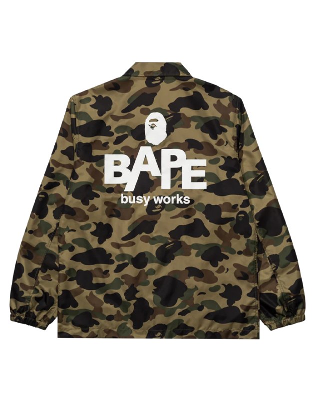 A BATHING APE BAPE CAMO COACH JACKET