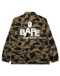 A BATHING APE BAPE CAMO COACH JACKET