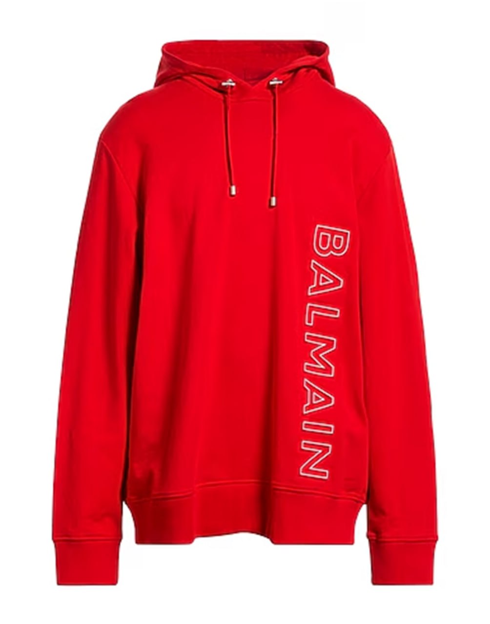 HOODED SWEATSHIRT ORANGE BALMAIN HOODIE BALMAIN RED