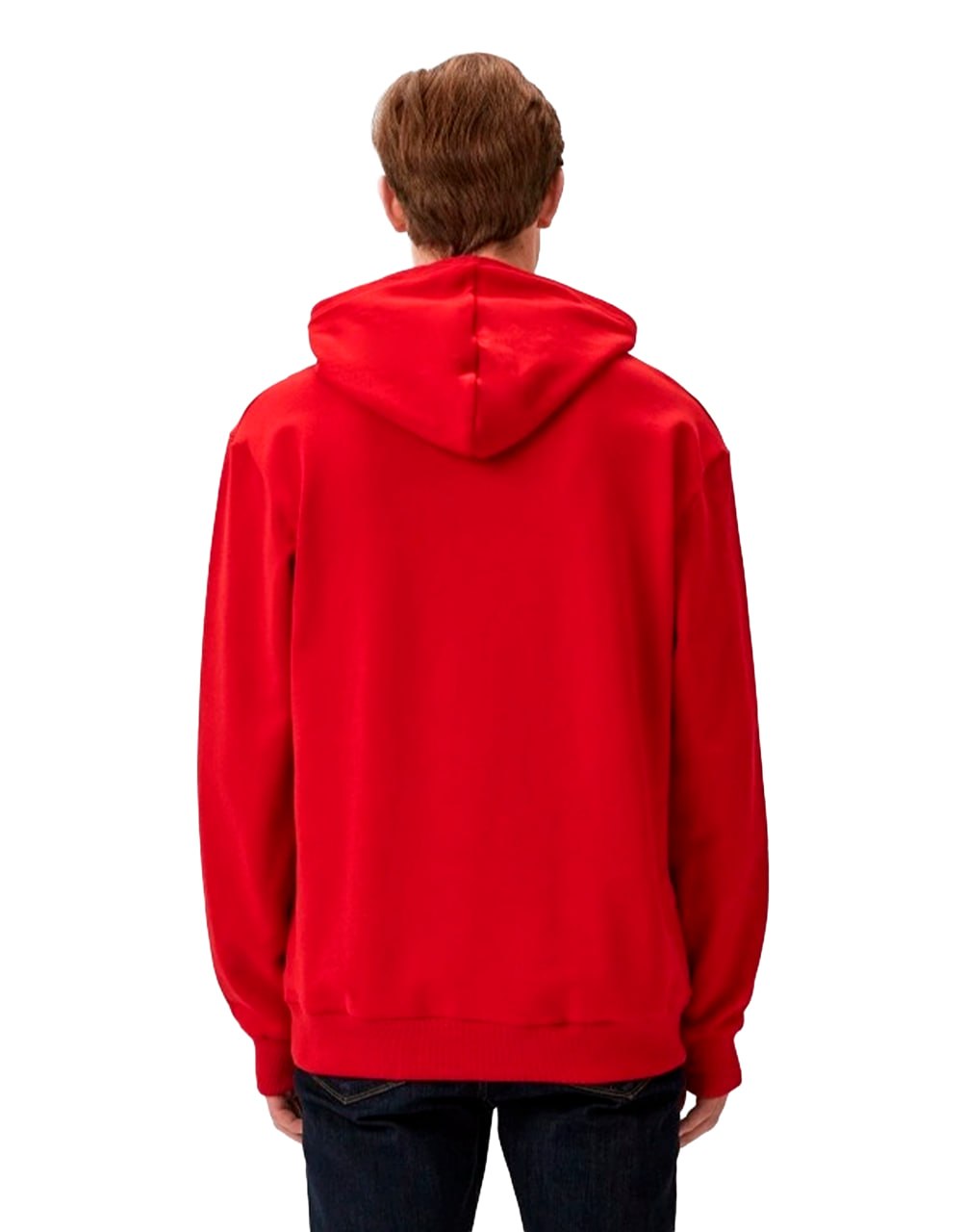 HOODED SWEATSHIRT ORANGE BALMAIN HOODIE BALMAIN RED