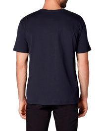 BALMAIN FLOCKED RETRO LOGO PATCH T-SHIRT