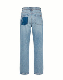 BALMAIN JEANS RECTOS CON PANELES | AZUL
