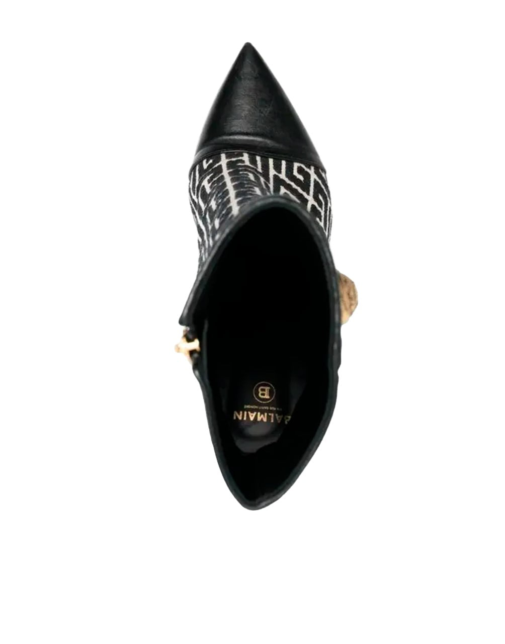 BALMAIN JACQUARD MONOGRAM BOOTS
