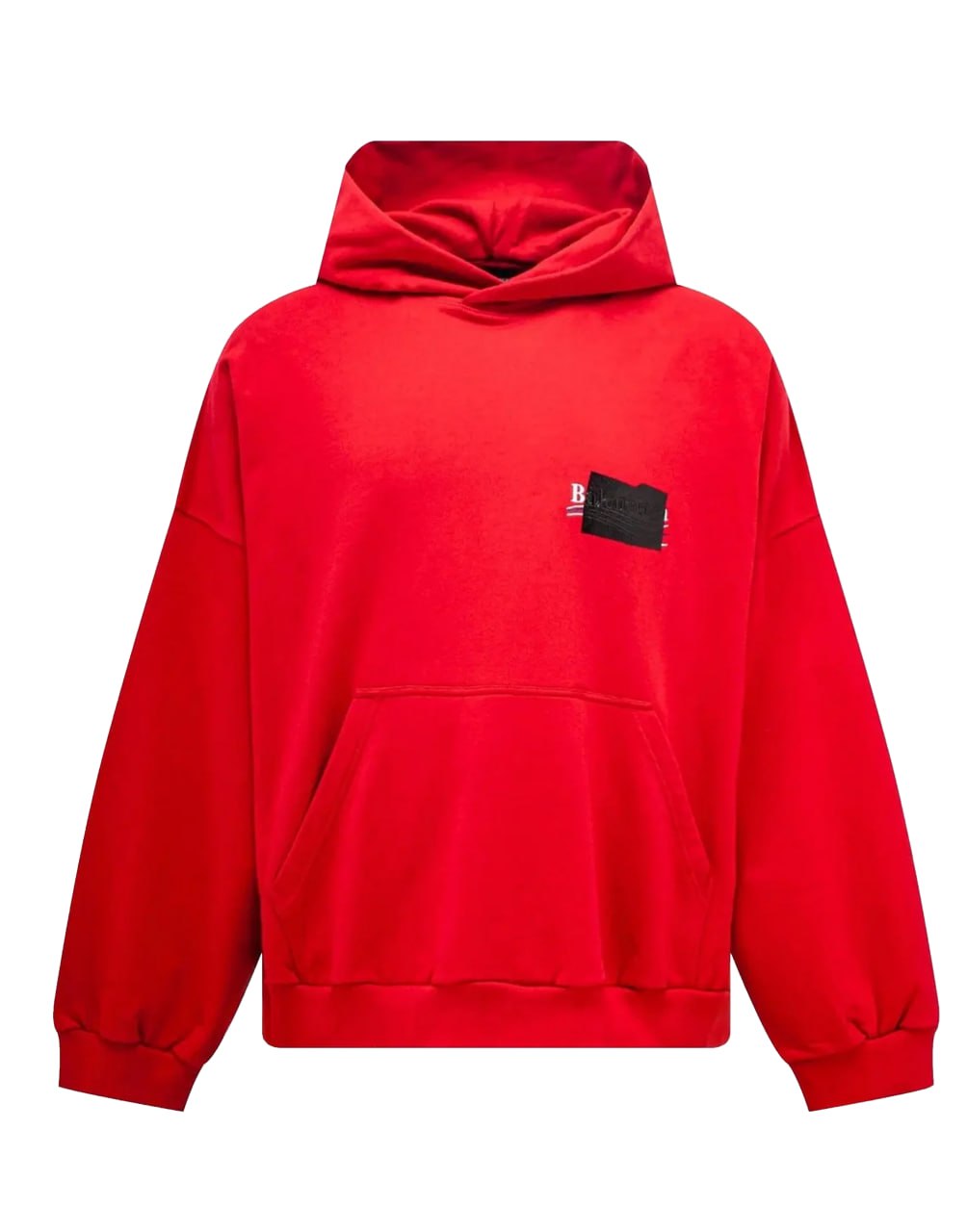 HOODIE GAFFER MOLLETON BOUCLETTE RED/WHITE/BLUE
