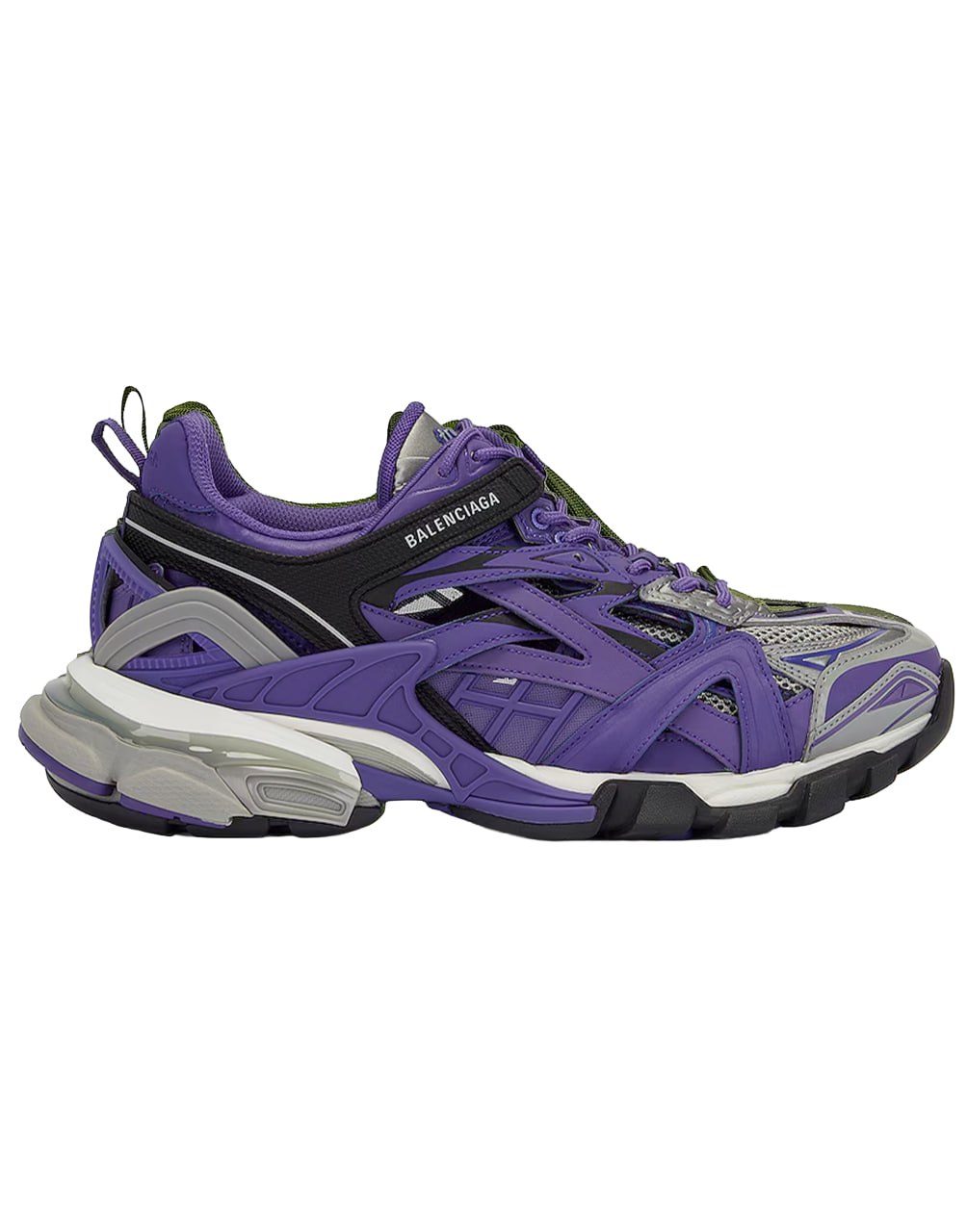 BALENCIAGA TRACK 2 SNEAKER PURPLE GREY SILVER BLACK