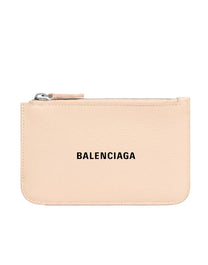 BALENCIAGA BEIGE LEATHER EVERYDAY CARD HOLDER BALENCIAGA
