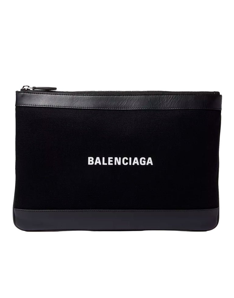 BALENCIAGA EXPLORER CANVAS LOGO POUCH