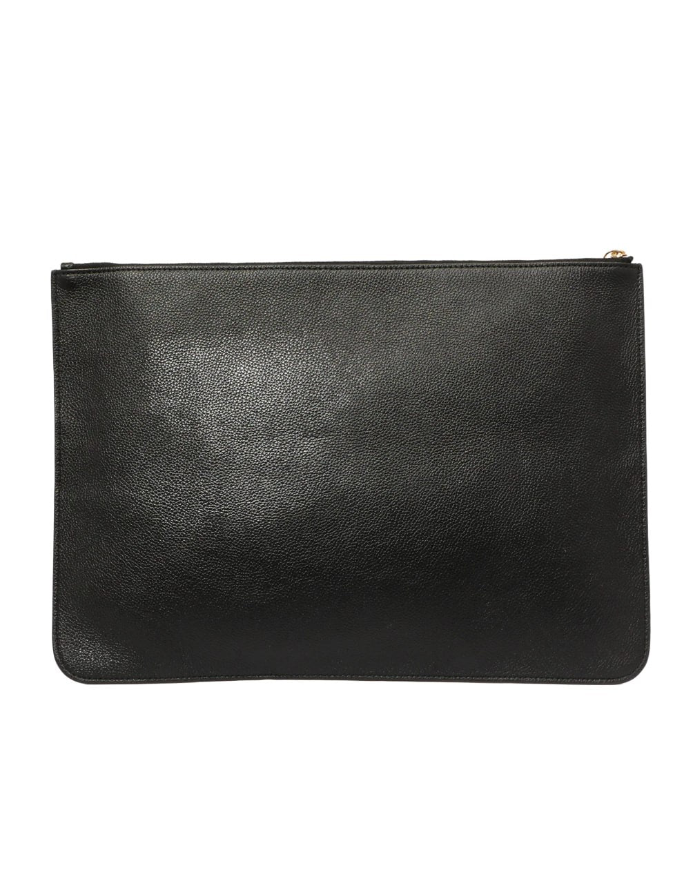 BALENCIAGA NAVY CABAS LOGO POUCH CLUTCH