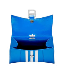 BALENCIAGA X ADIDAS HOURGLASS TOP HANDLE BAG BLUE / WHITE