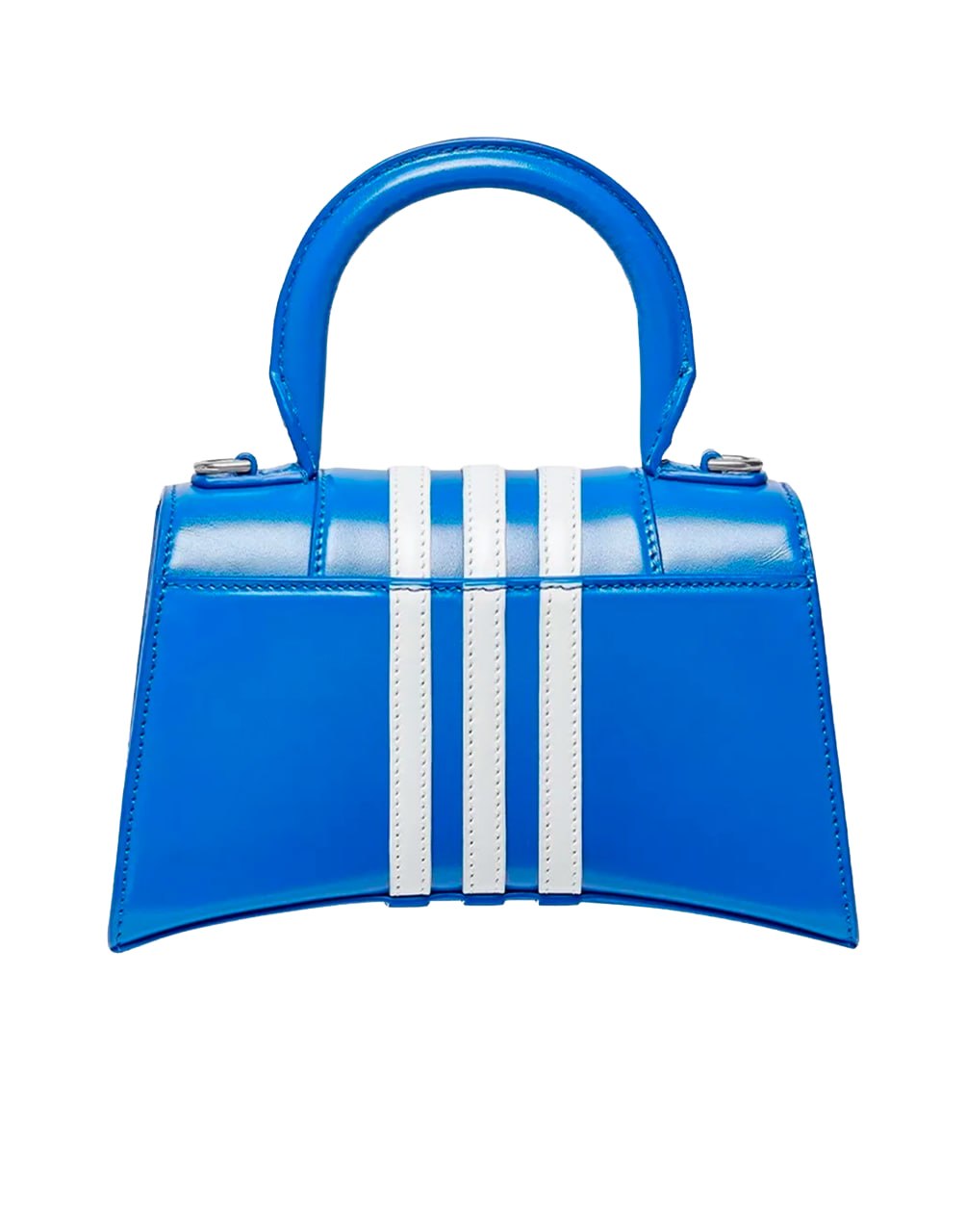 BALENCIAGA X ADIDAS HOURGLASS TOP HANDLE BAG BLUE / WHITE