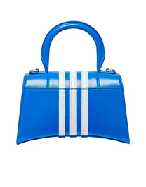 BALENCIAGA X ADIDAS HOURGLASS TOP HANDLE BAG BLUE / WHITE