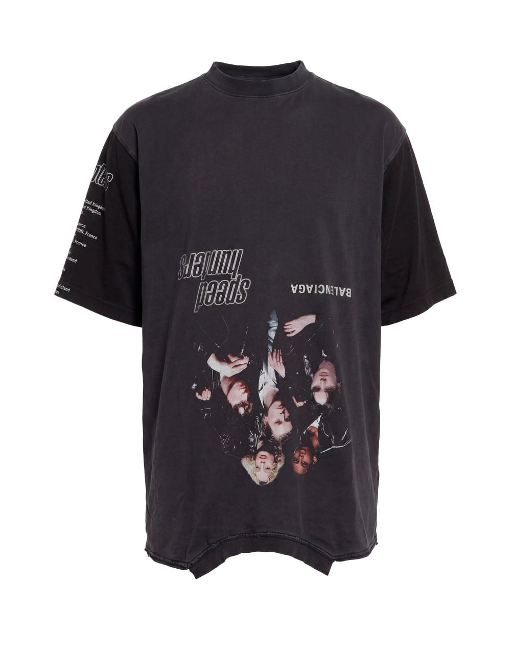 T SHITR MIX VINTAGE JERSEY MIX OF BLACK