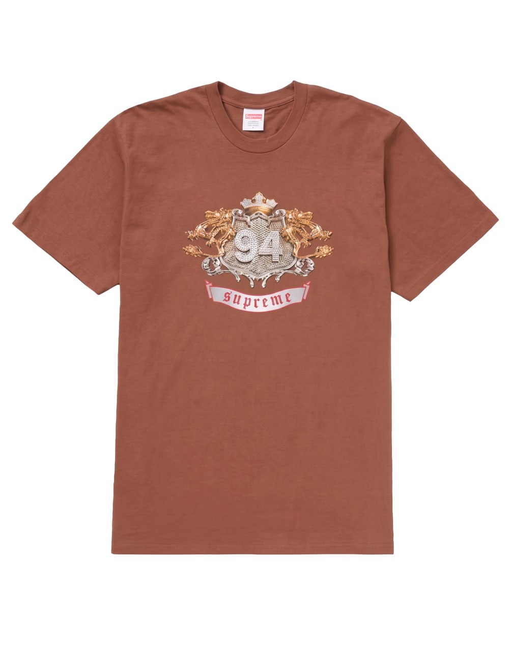 SUPREME DIAMONDS TEE BROWN