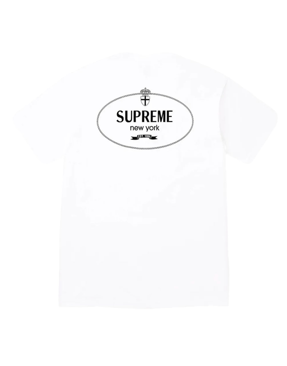 SUPREME CREST TEE WHITE