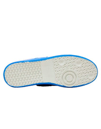 MAISON MARGIELA REPLICA LOW SNEAKER IN A DAZZLING BLUE PATENT LEATHER