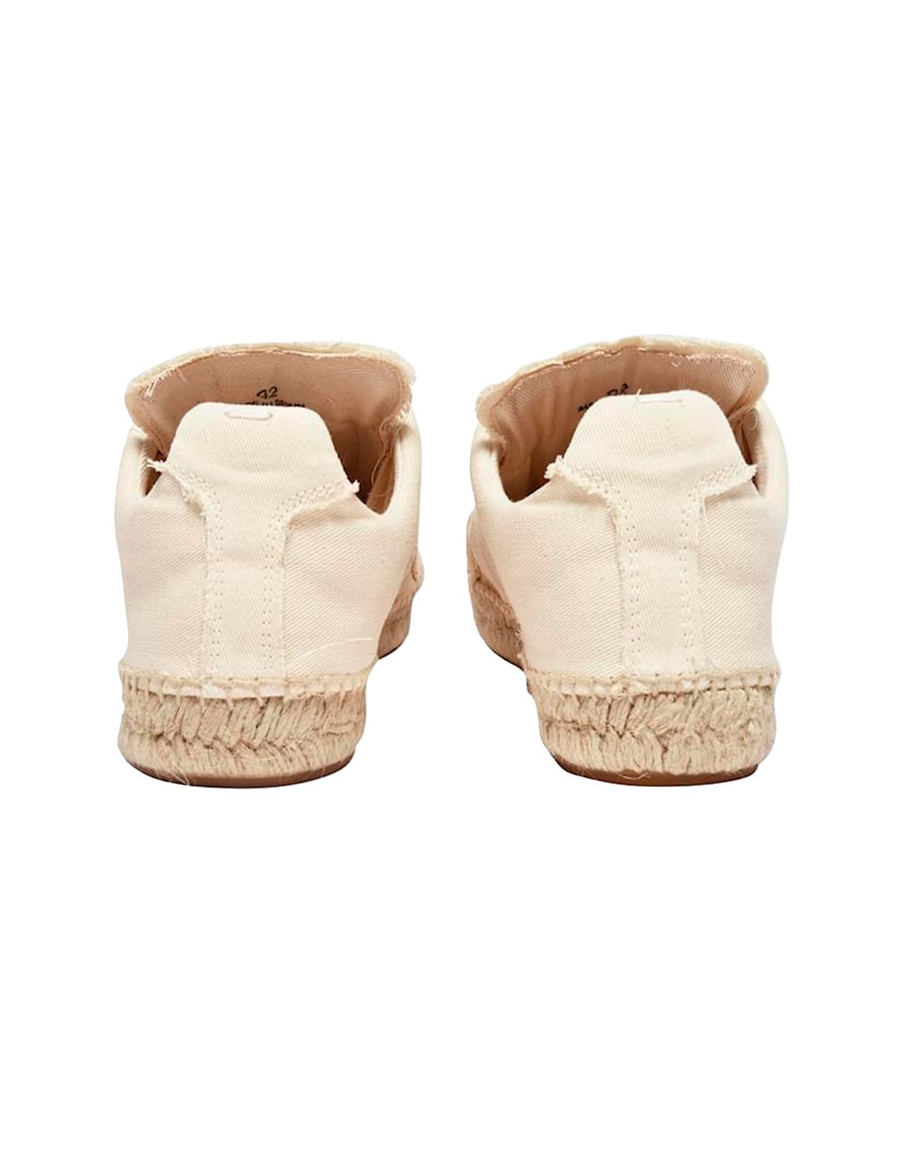 ALPARGATAS RÉPLICA DE LONA BEIGE DE MAISON MARGIELA.