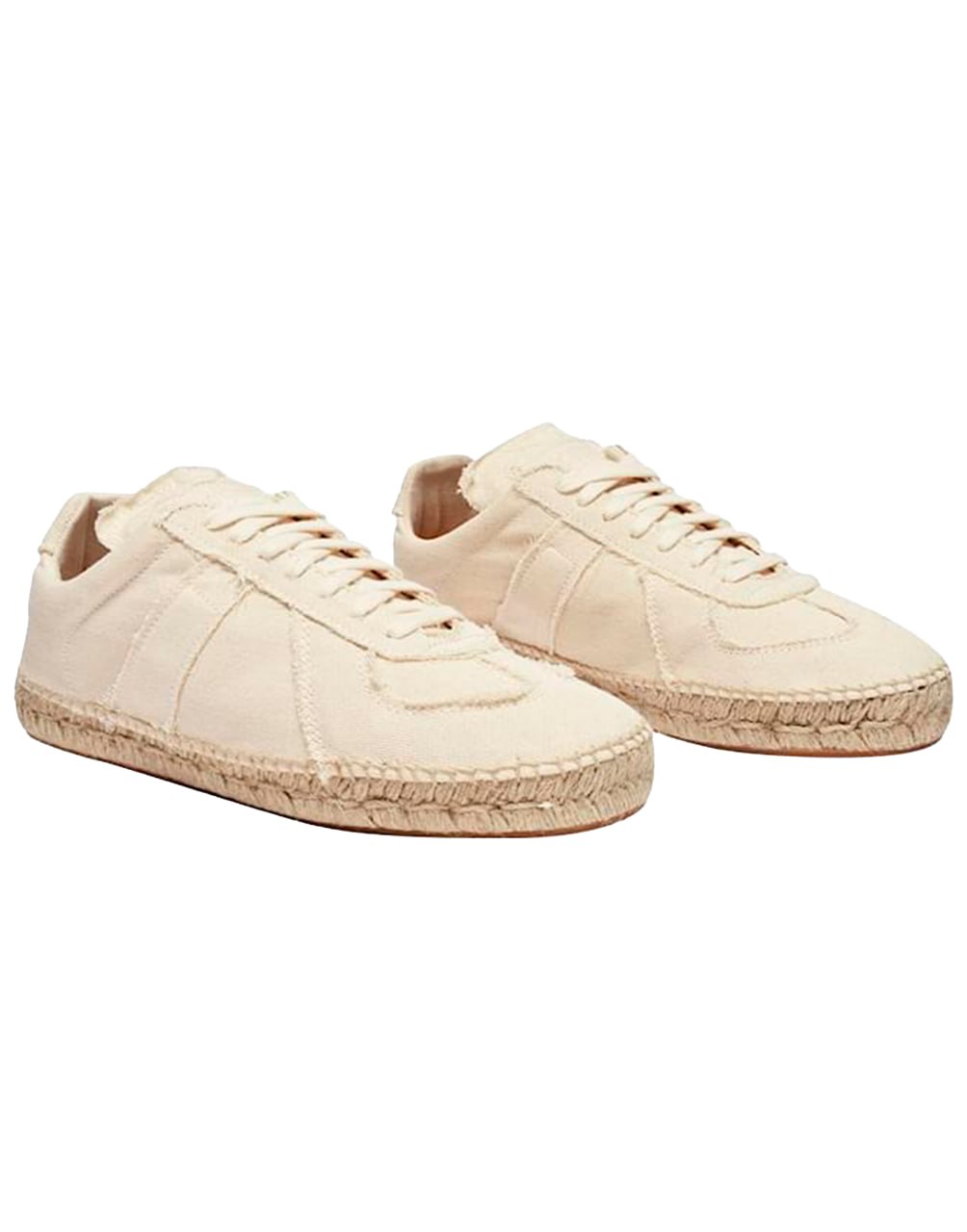 ALPARGATAS RÉPLICA DE LONA BEIGE DE MAISON MARGIELA.
