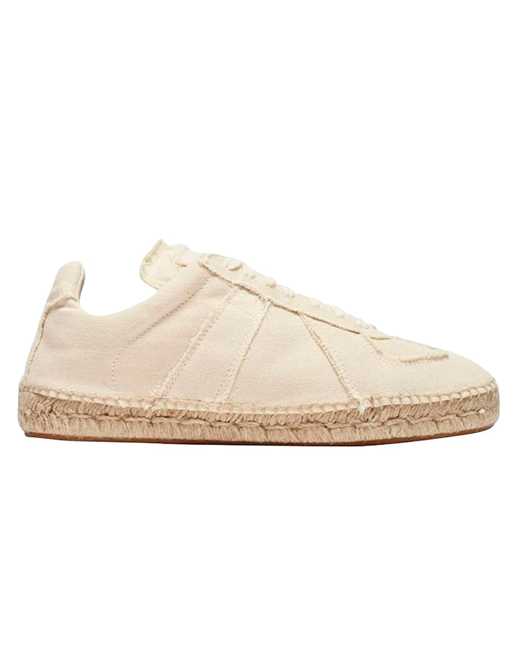 ALPARGATAS RÉPLICA DE LONA BEIGE DE MAISON MARGIELA.