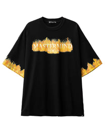 MASTERMIND WORLD MAN BLACK T-SHIRTS &amp; TANK TOPS_YELLOW