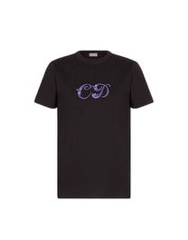 DIOR X KENNY SCHARF CD LOGO CAMISETA NEGRO/VIOLETA HOMBRE