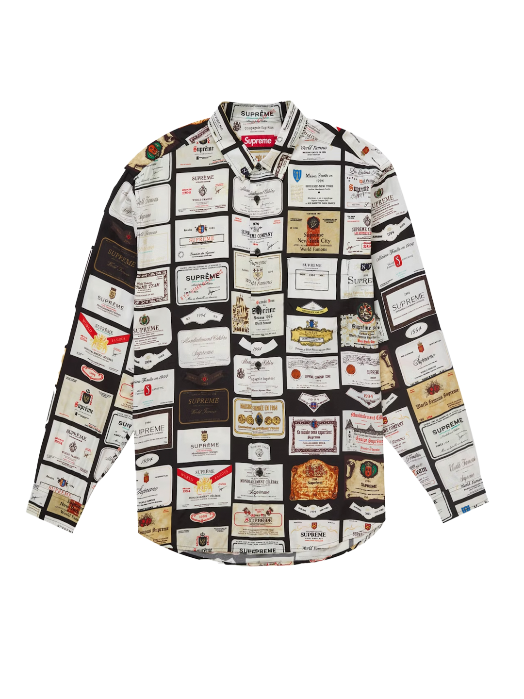 Supreme SUPREME LABELS SHIRT BLACK