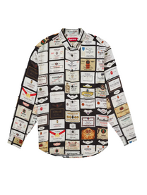 Supreme SUPREME LABELS SHIRT BLACK