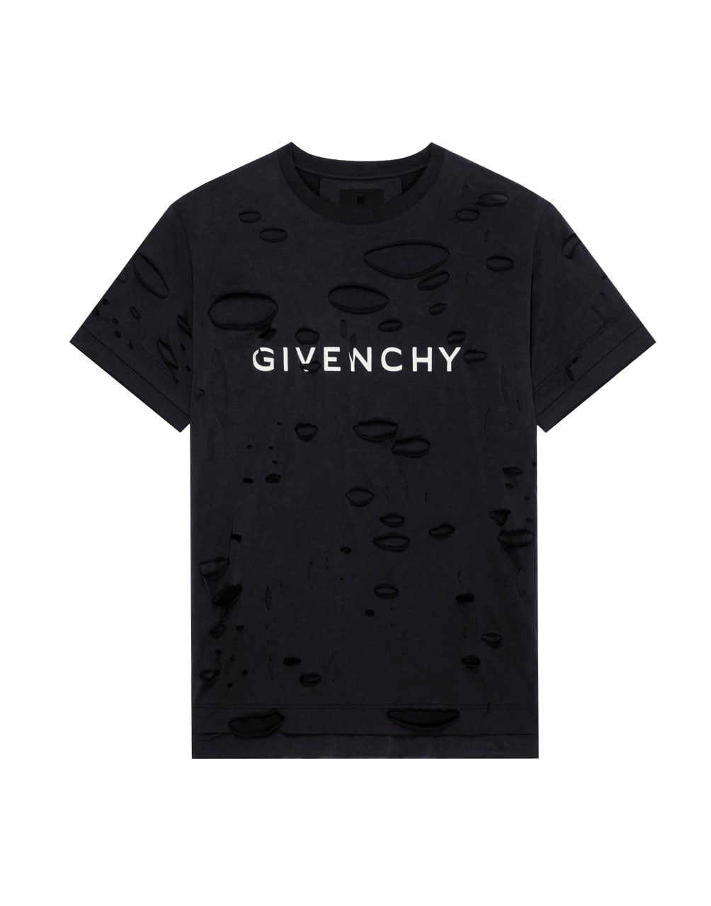 GIVENCHY LOGO DISTRESSED BLACK OVERSIZED FIT