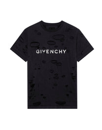 GIVENCHY LOGO DISTRESSED BLACK OVERSIZED FIT