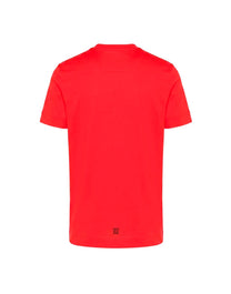 GIVENCHY DRAGON FLAMES DESIGN SLIM FIT T-SHIRT RED HOMBRE