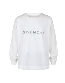GIVENCHY THUNDER TSHIRT LONG SLEEVE WHITE