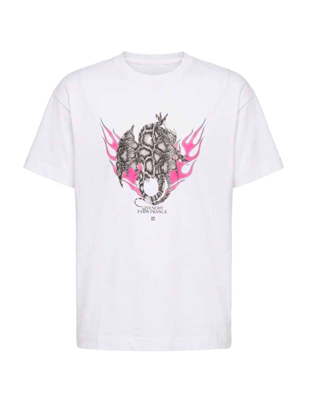 GIVENCHY SNAKE DRAGON LOGO T SHIRT