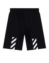 SHORT NEGRO OFF-WHITE KIDS RUBBER ARROW