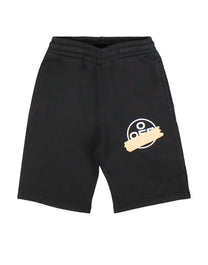 BUY OFF-WHITE TAPE SWEATSHORTS 'BLACK/BEIGE'