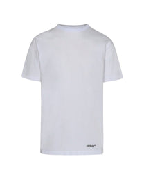 SCRIBBLE DIAG SLIM TEE WHITE BLACK