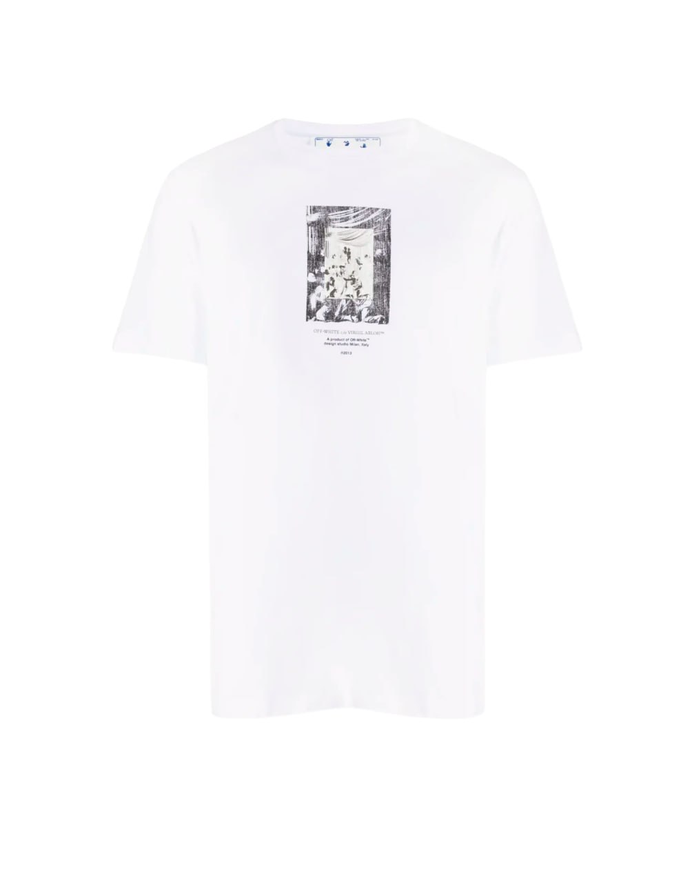 PAINT MIRROR SLIM TEE WHITE BLACK