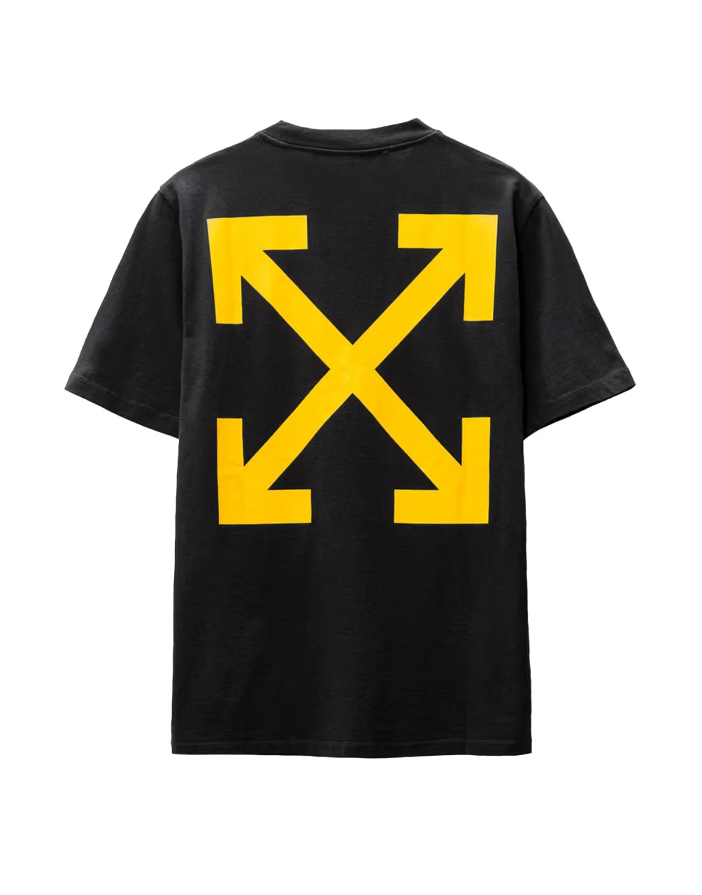 OFF-WHITE CARAVAGGIO PRINT SLIM-FIT COTTON T-SHIRT IN BLACK