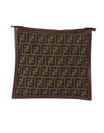 FENDI BROWN ZUCCA CANVAS LARGE