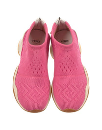 ZAPATILLA TIPO CALCETÍN DE PUNTO ROSA DE FENDI