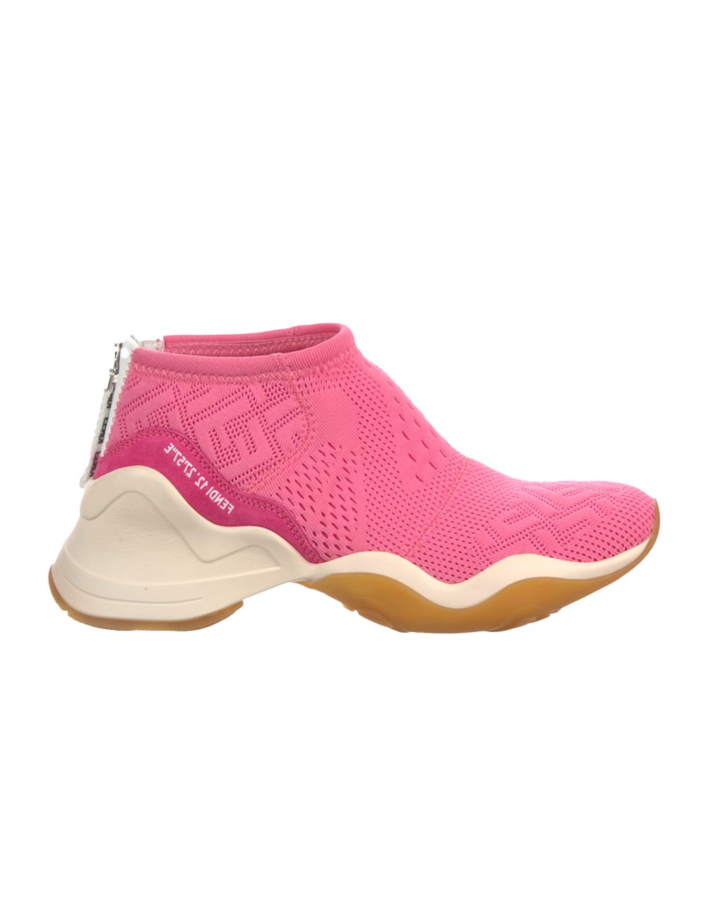 ZAPATILLA TIPO CALCETÍN DE PUNTO ROSA DE FENDI