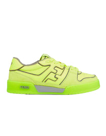 ZAPATILLAS FENDI MATCH DE PIEL Y ANTE DE COLOR AMARILLO NEÓN