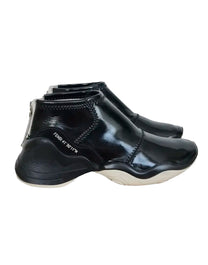 ZAPATILLAS FENDI FFLUID HIGH DE CHAROL NEGRO BRILLANTE