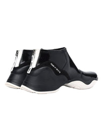 ZAPATILLAS FENDI FFLUID HIGH DE CHAROL NEGRO BRILLANTE