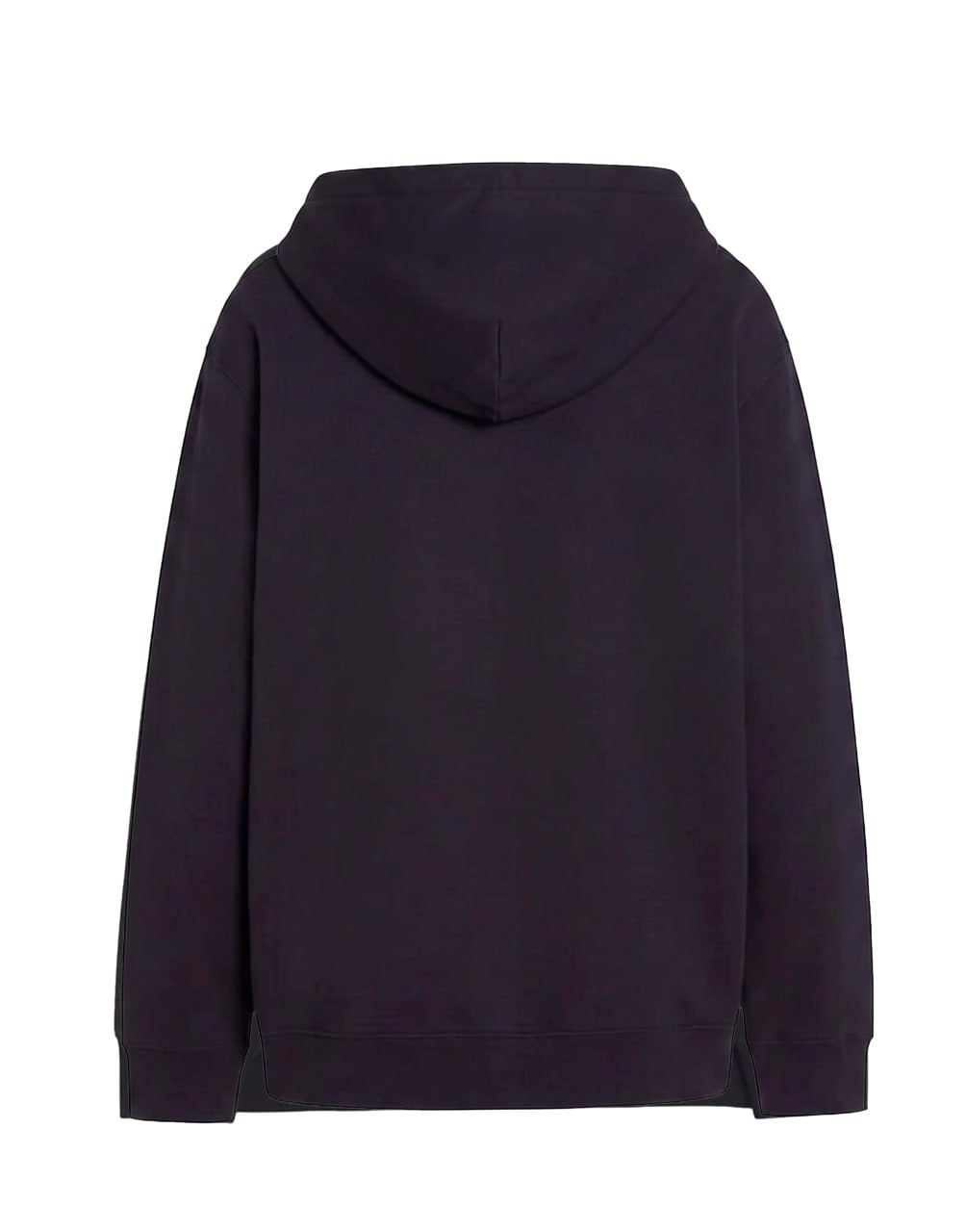 LANVIN LOGO-EMBROIDERED COTTON HOODIE