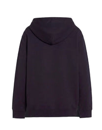 LANVIN LOGO-EMBROIDERED COTTON HOODIE
