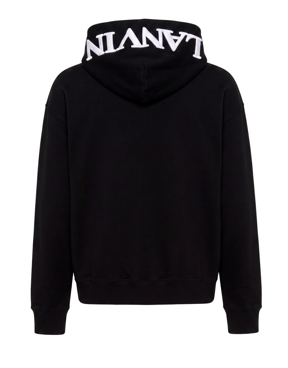 LANVIN OBERSIZED CURB HOODIE IN BLACK FOR MEN