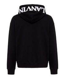 LANVIN OBERSIZED CURB HOODIE IN BLACK FOR MEN
