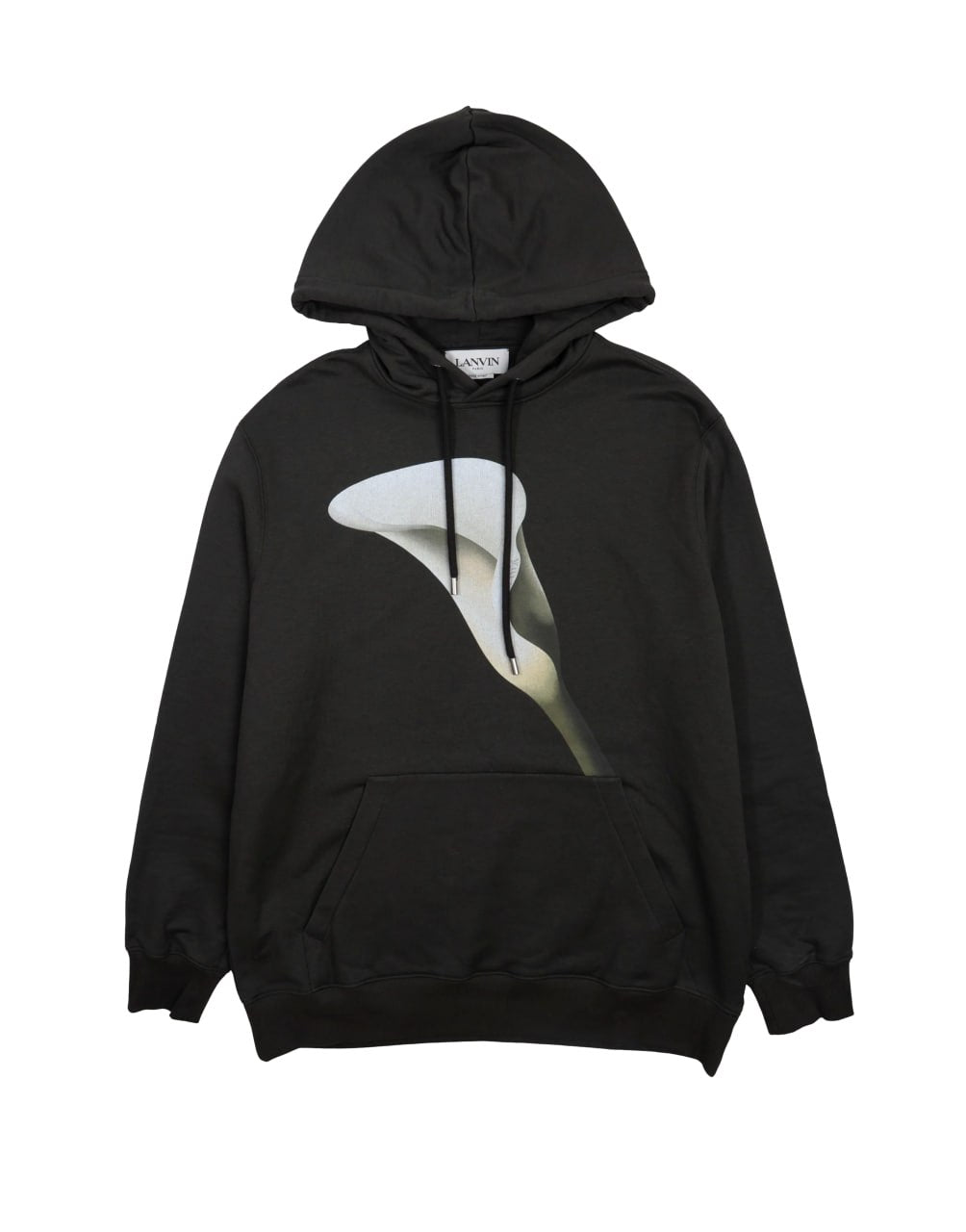 LANVIN FLORAL PRINT HOODIE OVERSIZED