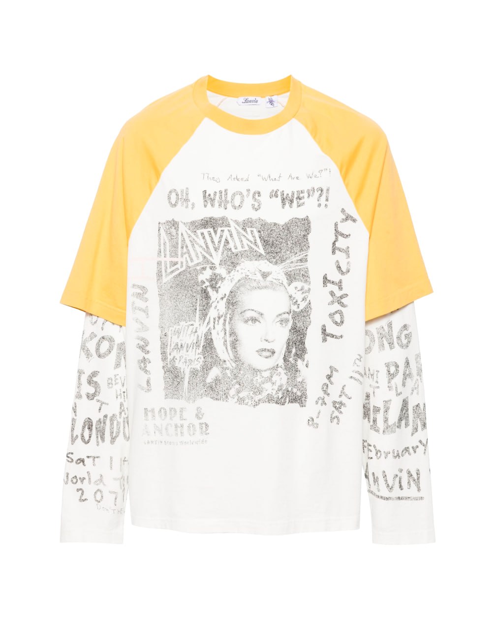 LANVIN UNISEX PRINTED LONG SLEEVE T SHIRT