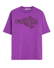 LANVIN X FUTURE CLASSIC EAGLE T SHIRT PURPLE
